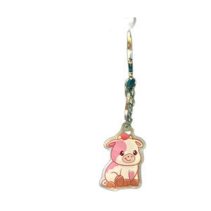 Kayla the Strawberry Cow acrylic keychain