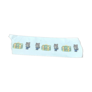 Skimble the Cat decorative washi tape roll