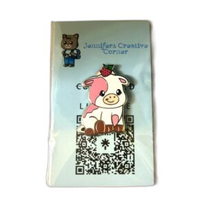 Kayla the Strawberry Cow hard enamel pin