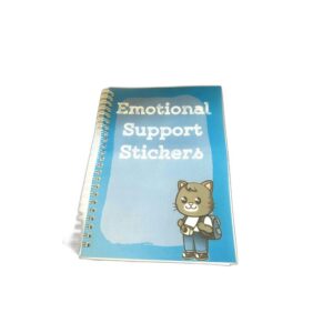 Emotional Support Stickers reusable sticker book cover