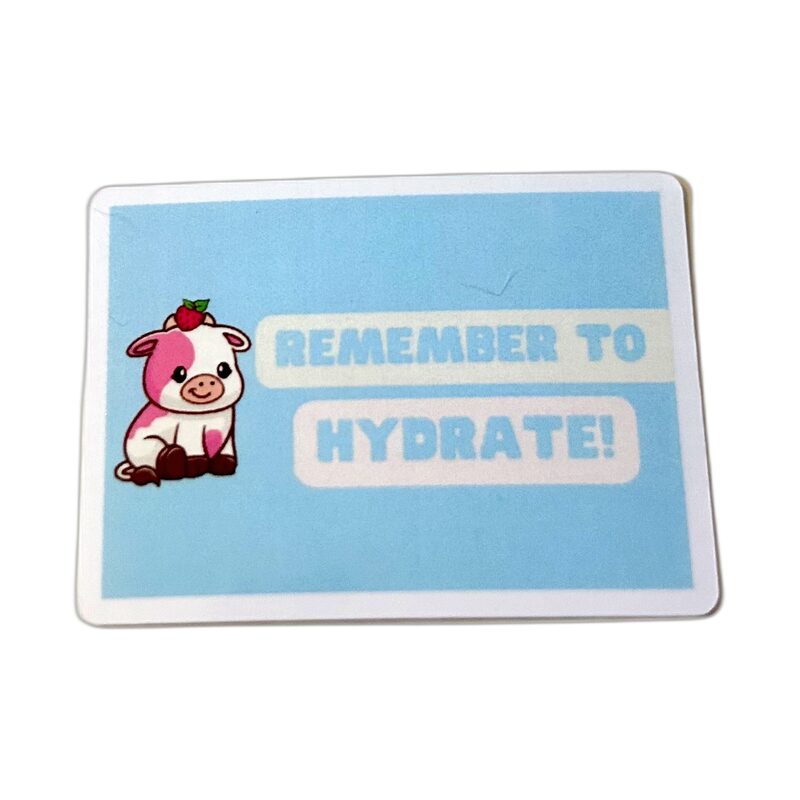 Remember to Hydrate cute reminder vinyl sticker